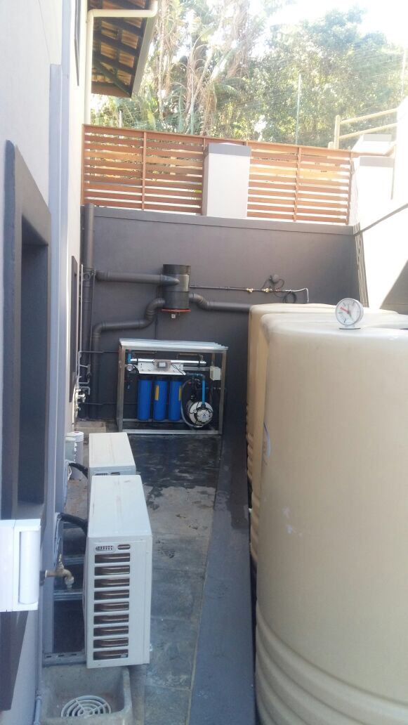 Deluxe rainwater harvesting installation in Kwazulu Natal